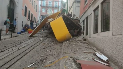 Brasileiro está entre os feridos no descarrilamento do Elevador da Glória, em Lisboa